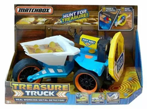 Mattel Matchbox Schatzsuche Truck Metalldetektor Kinder Spielzeug Auto 25-1-4-73 