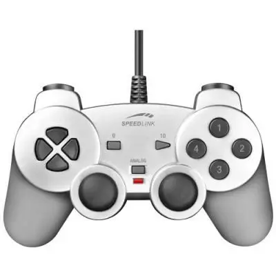 Speedlink (B-WARE) Strike Gamepad für den Computer (Vibrationsfunktion, PC-Controller mit USB) silber