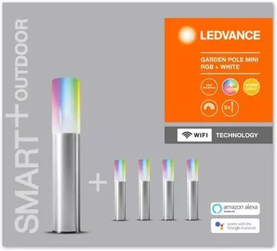 Ledvance Smart Wifi LED Gartenleuchte Erdspieß Außenleuchte RGB dimmbar warmweiß Wegeleuchte