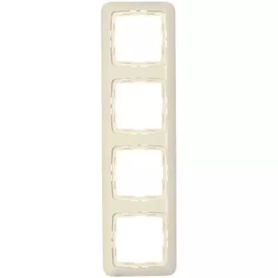 Kopp Rivo Abdeckrahmen 4-Fach für Lichtschalter Steckdose Creme