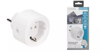 Vivanco Steckdosenadapter Smart WiFi schaltbare Steckdose Zwischenstecker 