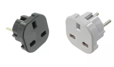 Reisestecker UK zu DE / EU Steckdosenadapter Netzadapter