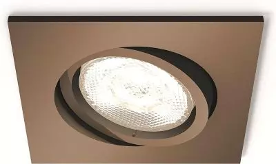 Philips LED Einbaustrahler Kupfer Deckenspot mit Trafo Warmglow dimmbar 4,5W 500lm