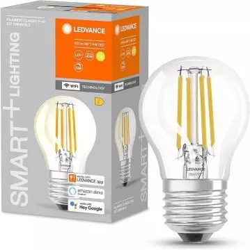 Ledvance Smart LED Lampe E27 mini Tropfenform Wifi Glühbirne warmweiß 