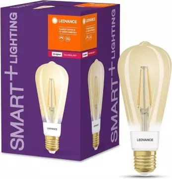 Ledvance LED Lampe E27 Goldglas Glühbirne dimmbar warmweiß Smart ZigBee