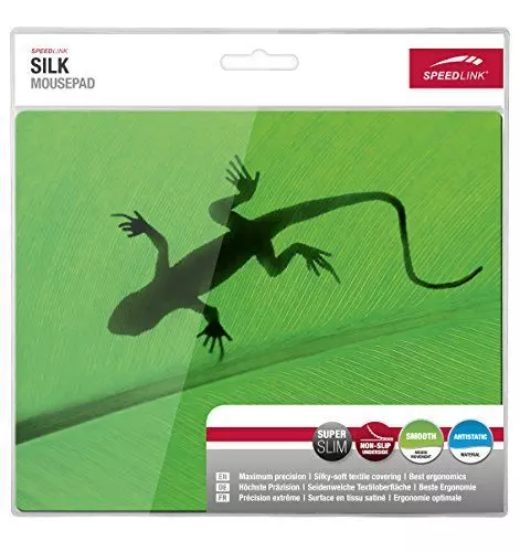 Speedlink (B-WARE) Silk Mauspad Gecko (weiche Oberfläche, geringer Gleitwiderstand, gummierte Unterseite, verschiedene Motive)