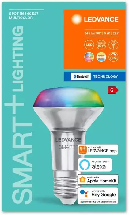 Ledvance Smart LED E27 Bluetooth Reflektorlampe RGB Spotlampe