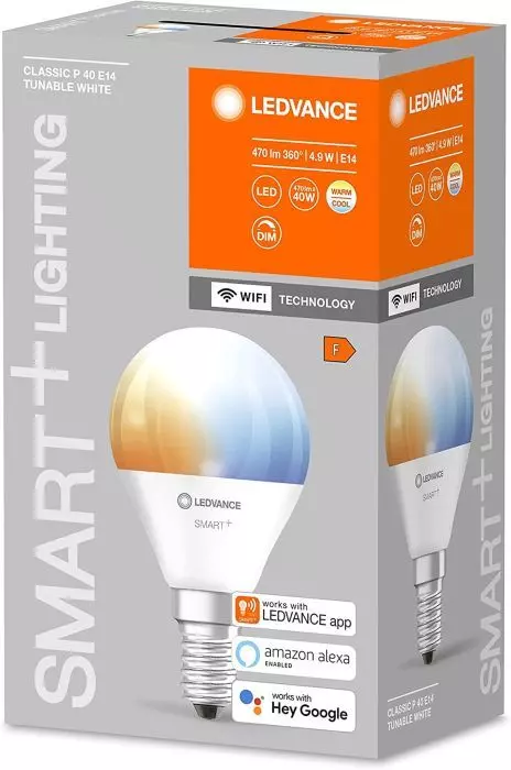 Ledvance LED E14 Glühbirne Lampe RGBW 40W Smart Wifi