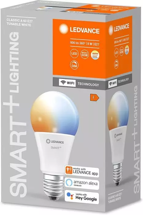 Ledvance LED Lampe E27 Smart Wifi dimmbar Glühbirne 60W