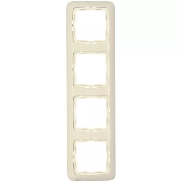 Kopp Rivo Abdeckrahmen 4-Fach für Lichtschalter Steckdose Creme
