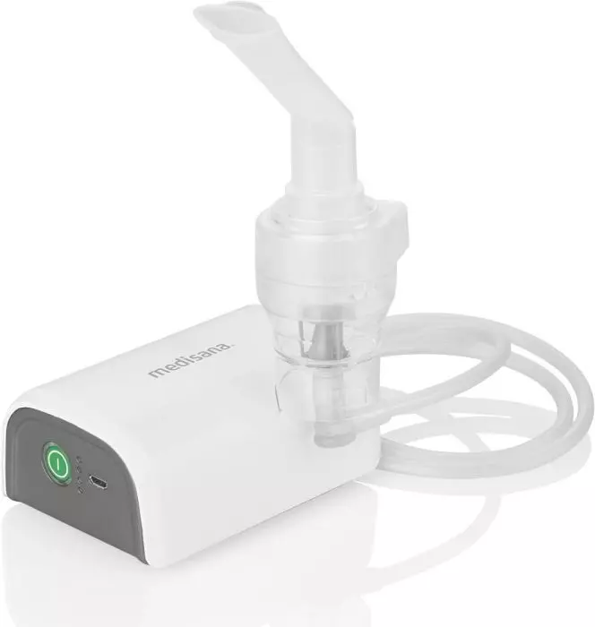 medisana IN 600 Inhalator Kompressor Vernebler mit Mundstück und Maske für Erwachsene und Kinder
