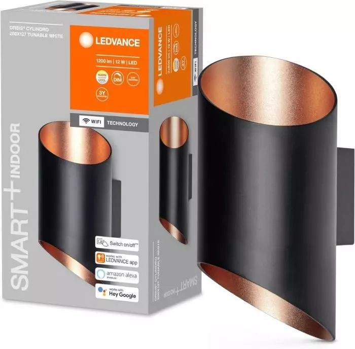 LEDVANCE ORBIS CYLINDRO SMART+ WiFi Wandlampe dimmbare LED 12W Leuchtmittel