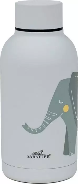 Sabatier® Isolierflasche Trinkflasche Isolier Flasche 350ml Elefant