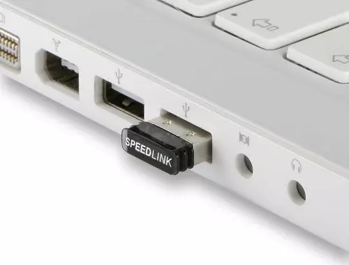 Speedlink (B-WARE) Vias Bluetooth Adapter (universeller BT-Dongle für MAC und Windows), transparent-schwarz