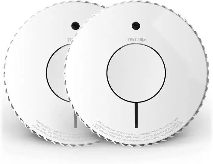 FireAngel optischer Rauchmelder 10 Jahre Batterie 2er Set Q-Label