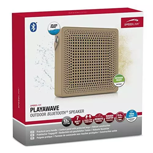 Speedlink (B-WARE) Playawave Outdoor Bluetooth-Lautsprecher braun
