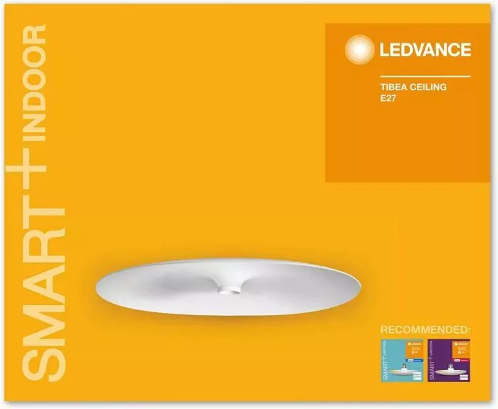 LEDVANCE Wand- und Deckenleuchte mit E27 Sockel | Ohne Leuchtmittel | Optimal in Verbindung mit dem Smart+ TIBEA Leuchtmittel