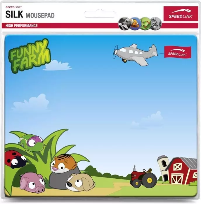 Speedlink Silk Mauspad lustiger Bauernhof im Comic-Look weiche Oberfl