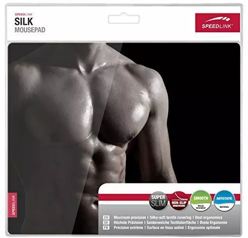 SPEEDLINK SILK Mousepad Mauspad Muskeln Sixpack Muscle