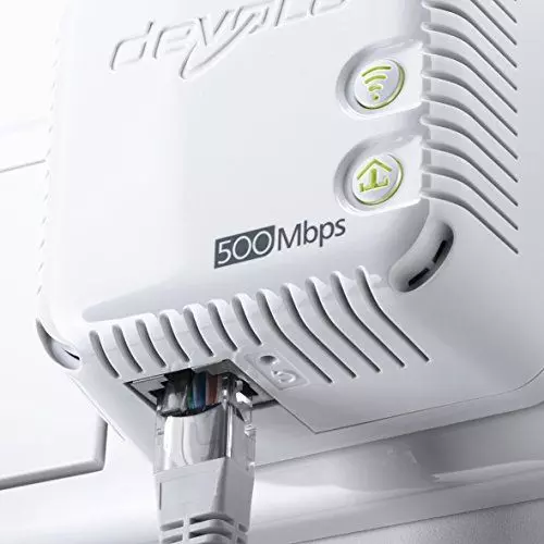 Devolo dLAN 500 WiFi Ethernet 500 Mbit/s Karte und Adapter Netzwerk – Karten und Adapter Netzwerk (kabelgebunden, Prise D alimenation, Ethernet, 500 MBit/s, IEEE 802.3, IEEE 802.3u, weiß) B-Ware