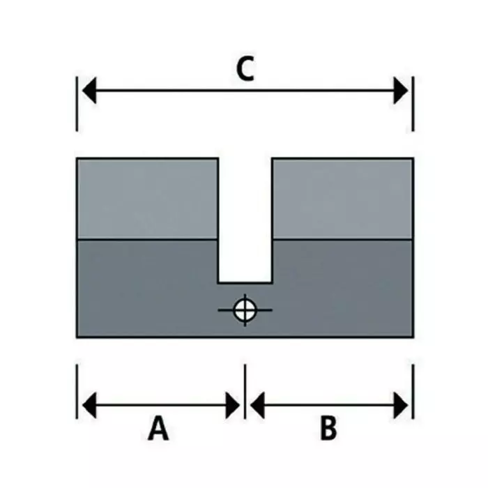 ABUS E50N Zylinderschloss Profilzylinder 35/45 inkl. 3 Schlüssel