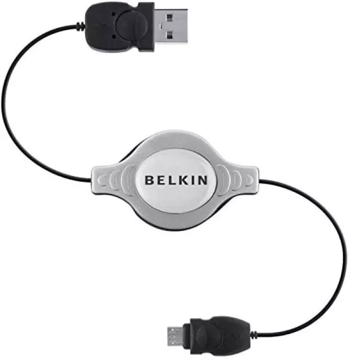 Belkin Einziehbares USB Kabel Ladekabel A/Micro-B