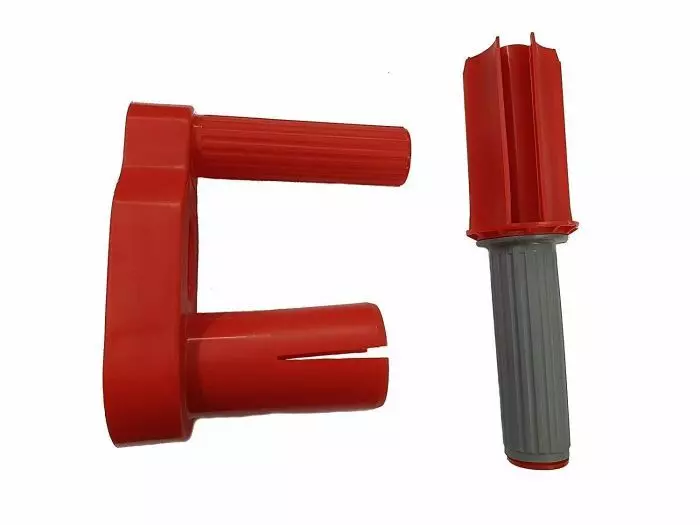Format Handabroller für Stretchfolie Abrollgerät 400-500 mm Rot
