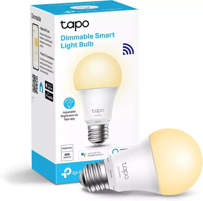 TP-Link Tapo L510E Smarte Glühbirne E27 WLAN Leuchtmittel dimmbar 8,7W 2700K 2ER PACK [B-WARE]