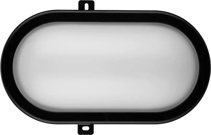 REV 2101030100 Ovalleuchte, LED Wand- Deckenlampe oval, IP44, 10W, bis 25.000h, schwarz