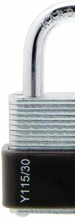 Yale Vorhangschloss Vorhängeschloss 31 mm laminiertes Stahl inkl. 3 Schlüssel