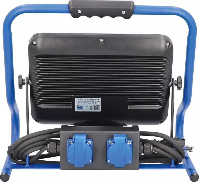 as-Schwabe SLIMLINE LED Baustrahler 80W 6800lm Arbeitsleuchte Flutlicht 46428