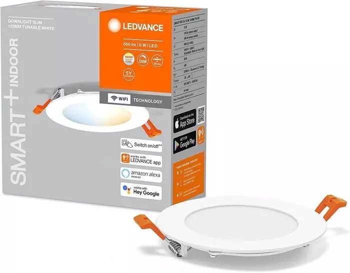 Ledvance Smart Wifi LED SPOT Einbaustrahler Dimmbar LED Strahler Extra Flach Deckenspot 