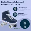 HUDORA LED Roller Skates Rollschuhe Leucht Kinderrollschuhe f&uuml;r Jungen/M&auml;dchen 29/30