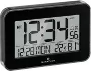 MARATHON Digitale Atom-Wanduhr mit Innentemperatur