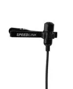 Speedlink (B-WARE) Kompaktes Ansteckmikrofon - SPES Clip-On Microphone (höchste Sprachqualität durch Rauschunterdrückung - inkl. abnehmbarem Metall-Halteklipp - besonders kompakt und dezent) Kabellänge 2,5m schwarz