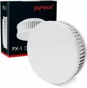 Pyrexx PX-1 - 1 Stück • Rauchmelder 12 Jahre Batterie mit Magnet-Halterung ohne Bohren und LED-Blinken 