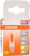 OSRAM LED-Pinlampe Stiftsockelleuchte G9 Special Glas warmweiß  Stiftsockel Glühbirne 30W [3er Set]