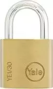 YALE Vorhängeschloss 30mm Messing Koffer Schloss inkl. 3 Schlüssel