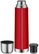 alfi Thermosflasche Edelstahl rot 750ml Isolierflasche mit Trinkbecher Thermoskanne 