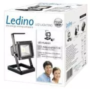 Ledino LED-Akkustrahler 5 W Li-Ionen Akku 1,8 Ah LED-FLA0501