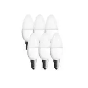 6x Osram A+ LED-Leuchtmittel Plastik 5,7 W E14, Weiß 955509