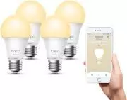 TP-Link Tapo L510E Leuchtmittel Smarte WLAN Glühbirne E27 dimmbar 8.7W Lampe 4ER PACK [B-WARE]