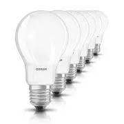 6x Osram LED-Lampe | Sockel E27 |Warm White (2700 K) | ersetzt Glühlampen mit 40 W | 4,00 W | Matt | LED Retrofit CLASSIC A