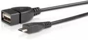 Speedlink (B-WARE) USB-Kabel - Micro-USB to USB OTG Data Cable (USB-Kabel zum Anschluss von USB-Peripheriegeräten - perfekt geeignet für den Anschluss von USB-Speichergeräten - Datentransfer für viele Tablet-PCs und Smartphones) schwarz