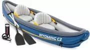 Intex Wyoming C2 Aufblasbares Kajak 307x89x53cm Schlauchboot 2-Sitzer