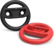 Speedlink Lenkrad-Aufsatz-Set für Nintendo Switch - RAPID Racing Wheel Set rot und schwarz