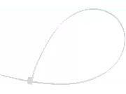 Vivanco 100 Stück Kabelbinder 4,8 / 300 mm 3 Verschiedenen Längen Abreißbarer Weiß