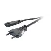 Vivanco Netzkabel Netzanschlusskabel Stromkabel 1.25 m  Koppler Schwarz