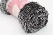 Fiduciashop Teppich Hochflor 140x80x4cm 100%Polyester Wohnzimmerteppich Dunkle Grau