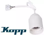 Kopp Renovier-Fassung E27 Baufassung Lampenfassung  60W Weiß 